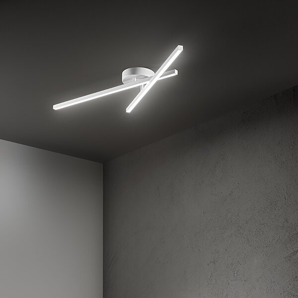 Applique led perenz syncro 8046 b ctd led dimmerabile orientabile alluminio - Perenz