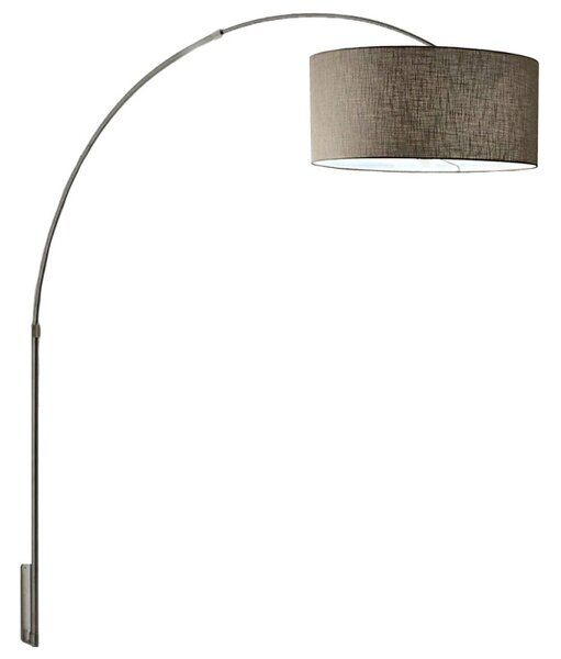Applique arco illuminando boing cilindro ap g 48 e27 led telescopica paralume tessuto - Illuminando
