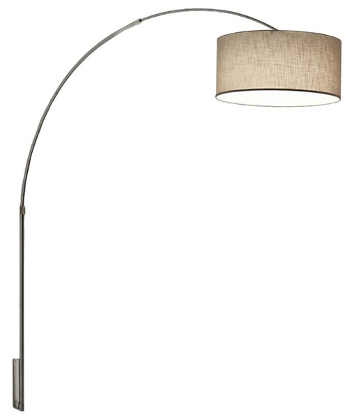 Applique arco illuminando boing cilindro ap p 43 e27 led lampada parete telescopica paralume tessuto - Illuminando