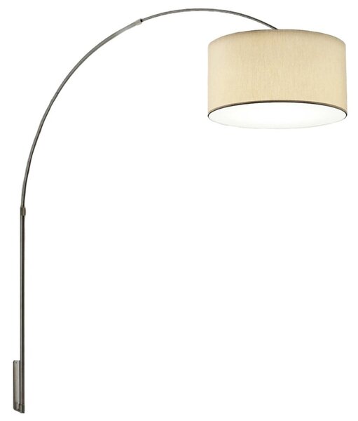 Applique arco illuminando boing cilindro ap g 48 e27 led telescopica paralume tessuto - Illuminando