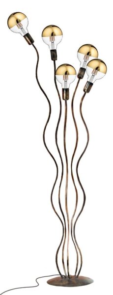 Piantana classica multiluce due p industrial 2718 p5 e27 led lampada terra bracci - Due P Illuminazione