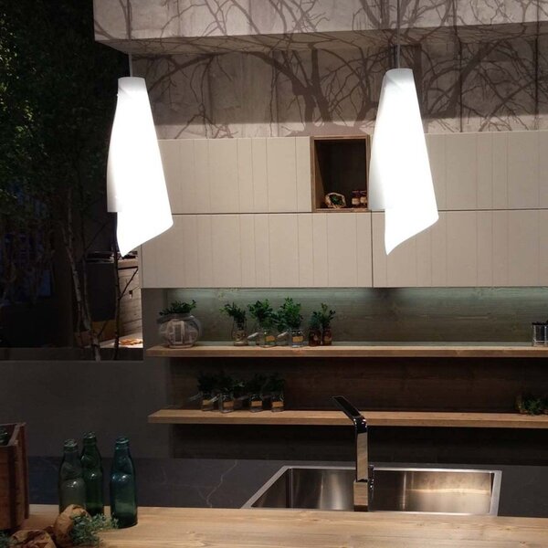Outlet lampadario linea zero vela s50 w e27 led polilux sospensione moderna - Lampadari Bartalini Outlet