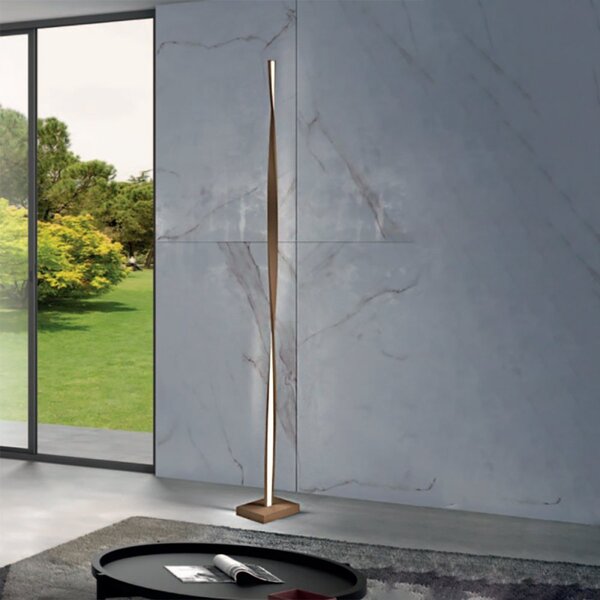 Piantana classica promoingross twist p183 led dimmerabile lampada terra - Promoingross