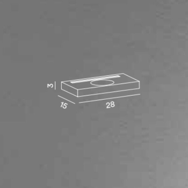 Applique moderno perenz illumina floor 8188 lc led biemissione usb wirelles - Perenz
