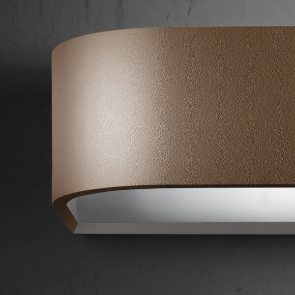 Applique moderno promoingross handles a32 ru led metallo ruggine lampada parete classica biemissione - Promoingross