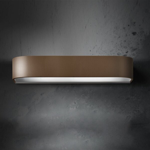 Applique moderno promoingross handles a32 ru led metallo ruggine lampada parete classica biemissione - Promoingross