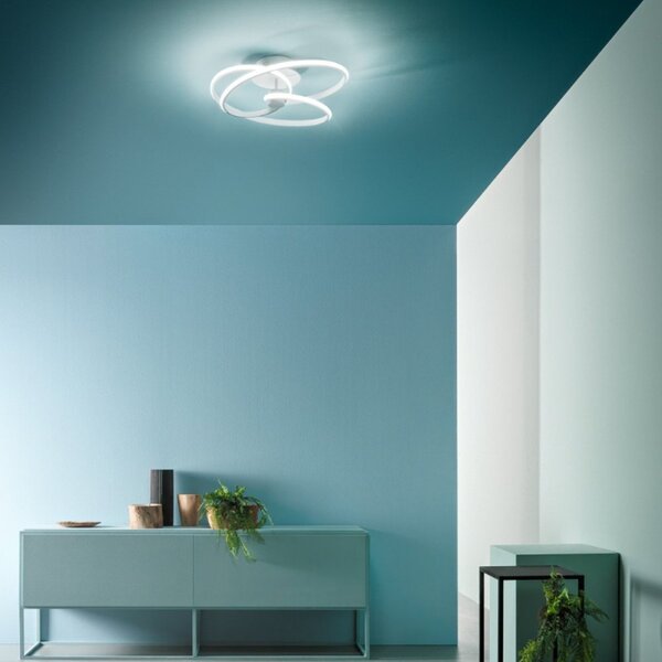 Plafoniera moderna gea luce diva pp b led alluminio silicone lampada soffitto - Gea Luce