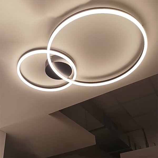 Plafoniera moderna redo group orbit 60+40 led cct dimmerabile - Redo Group