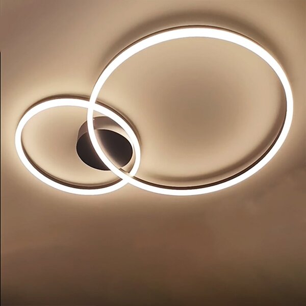 Plafoniera moderna redo group orbit 60+40 led cct dimmerabile - Redo Group