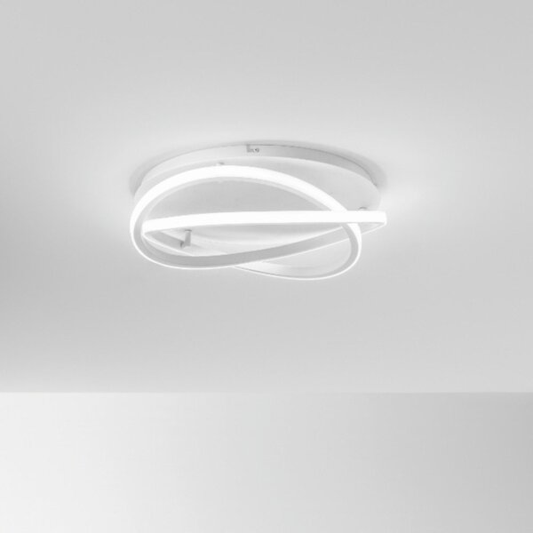 Plafoniera moderna gea luce atia pp b led alluminio silicone lampada soffitto - Gea Luce
