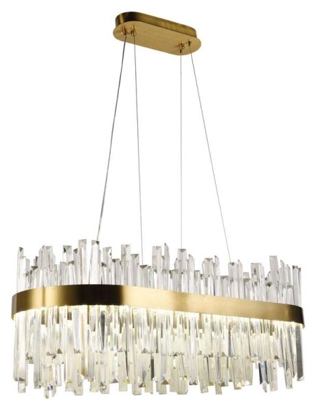 Lampadario di cristallo a LED dimmerabile su una stringa LED/90W/230V + telecomando