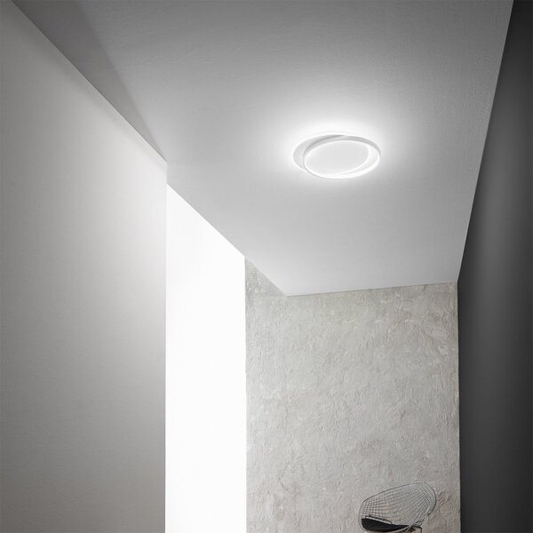 Plafoniera led gea luce christine ps alluminio metacrilato lampada soffitto moderna - Gea Luce