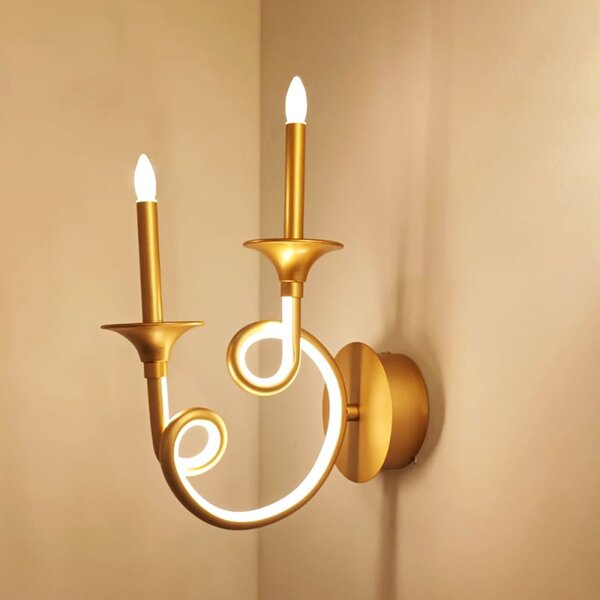 Applique classica redo group chateau ich w2 led 570lm lampada parete modulo led integrato - Redo Group