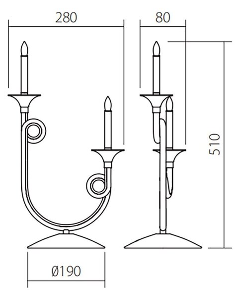 Abat-jour classica redo group chateau ich t2 led 720lm lampada tavolo comodino cassettone modulo led integrato - Redo Group
