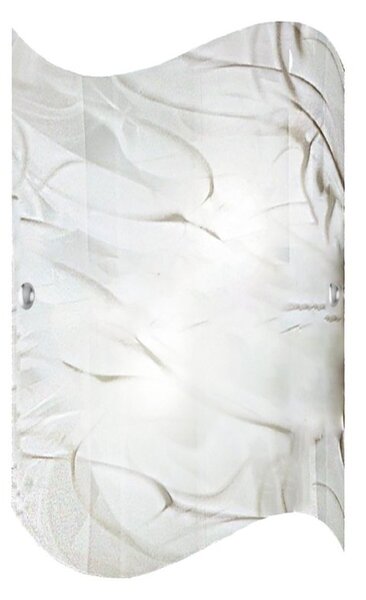 Applique moderno due p storm 2703 app e27 led lampada parete vetro effetto marmo - Due P Illuminazione