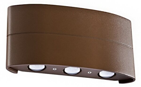 Applique led esterno redo group fabo 01-90227 ip54 470lm lampada parete classica biemissione - Redo Group