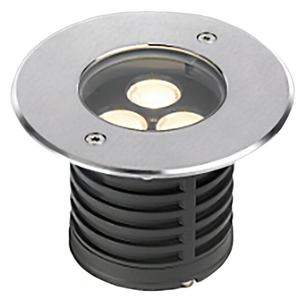 Faretto incasso pan international bart multiled fix 3x2w led ip67 acciaio inox spot calpestabile carrabile ottica fissa - Pan International