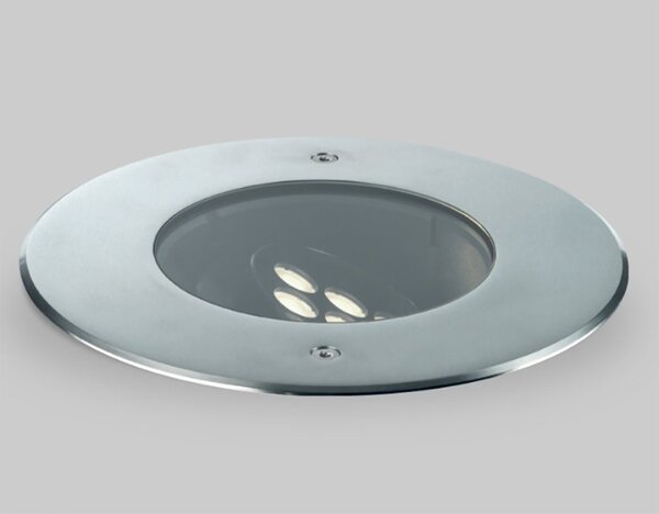 Faretto incasso pan international bart multiled fix 6x2w led ip67 acciaio inox spot calpestabile carrabile ottica fissa - Pan International