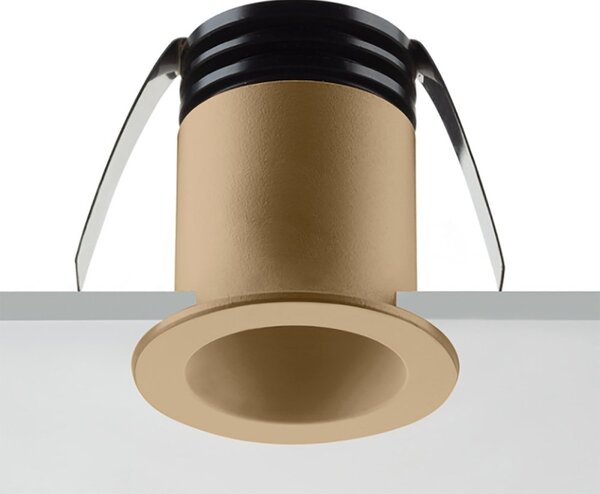 Spot incasso pan international focus medium fo-naa v sand led 38 150lm faretto tondo cartongesso classico - Pan International