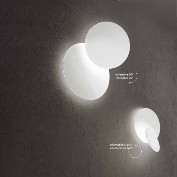 Plafoniera moderna perenz illumina drum 8232 b led alluminio acrilico orientabile lampada soffitto - Perenz