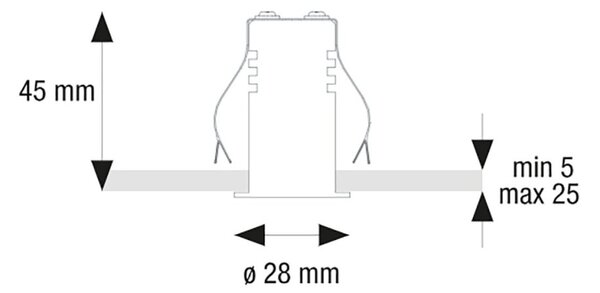 Spot incasso pan international focus mini fo-maa w white led 38 150lm faretto tondo cartongesso - Pan International