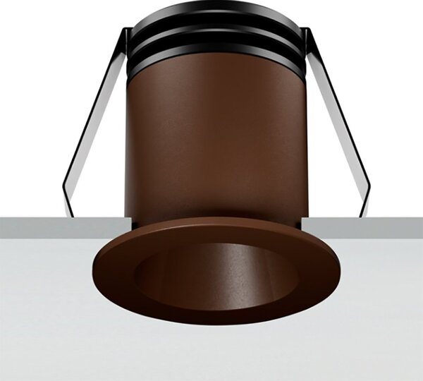 Spot incasso pan international focus medium fo-naa o tobacco led 38 150lm faretto tondo cartongesso classico - Pan International