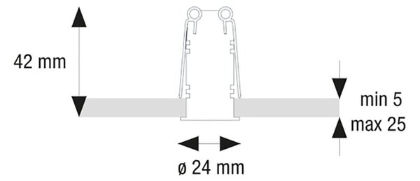 Spot incasso pan international focus micro fo-oaa tobacco led 38 110lm faretto classico tondo cartongesso - Pan International
