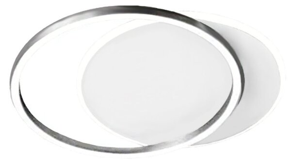 Plafoniera moderna perenz illumina orbit 8194 gr led alluminio metallo acrilico bianco grigio titanio - Perenz