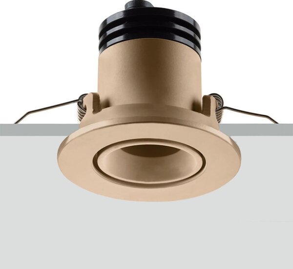 Spot incasso pan international focus adj round fo-nab v sand led 38 150lm faretto tondo cartongesso classico - Pan International