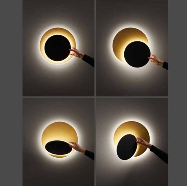 Plafoniera moderna perenz illumina drum 8232 b led alluminio acrilico orientabile lampada soffitto - Perenz