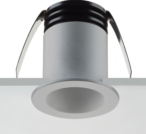 Spot incasso pan international focus medium fo-naa g silver led 38 215lm faretto tondo cartongesso moderno - Pan International