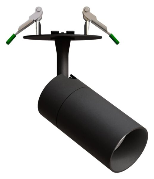 Spot incasso orientabile pan international slim nero tc-cb gu10 led ip20 faretto controsoffitto - Pan International