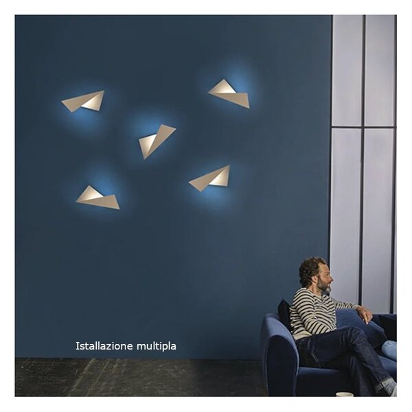 Applique moderno cattaneo illuminazione kami 891 30a led dimmerabile lampada parete - Cattaneo Illuminazione