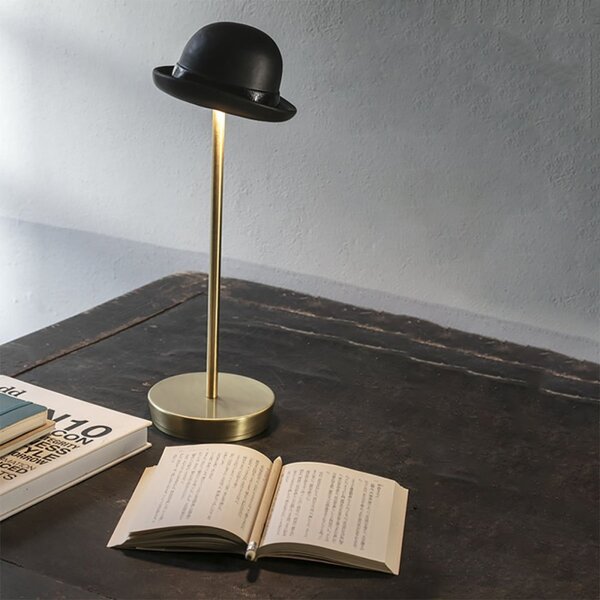 Abat-jour esterno led toscot et voila' 1261 220lm ip55 touch dimmerabile lampada tavolo batteria ottone pmma - Toscot