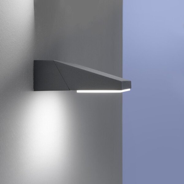 Applique led esterno promoingross bob a17 ip65 3000k 1400lm lampada parete orientabile alluminio - Promoingross