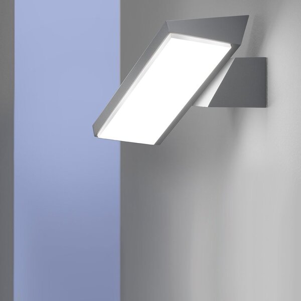 Applique led esterno promoingross bob a17 ip65 3000k 1400lm lampada parete orientabile alluminio - Promoingross