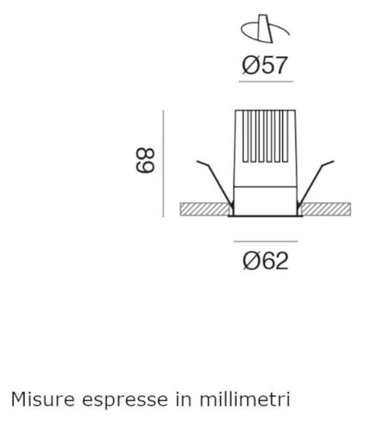 Faretto incasso moderno gea led gfa1415c led alluminio spot - Gea Led