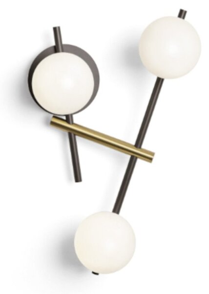 Applique moderna miloox kika 1744 331 g9 led metallo vetro - Miloox