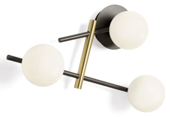 Applique moderna miloox kika 1744 331 g9 led metallo vetro - Miloox