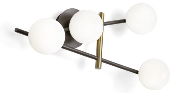 Applique moderna miloox kika 1744 332 g9 led metallo vetro - Miloox