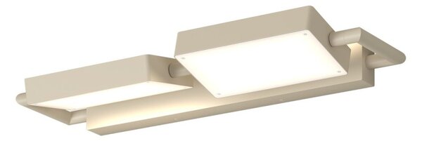 Applique plafoniera orientabile top light kubi 1212 4 sa led switch 4320lm illuminazione biemissione modulo integrato - Top Light