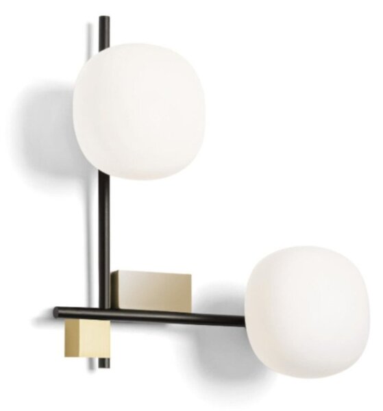Applique moderno miloox lingotto 1744 344 g9 led metallo vetro - Miloox