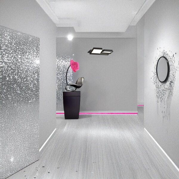 Applique orientabile top light kubi 1212 4 ne led switch 4320lm illuminazione biemissione modulo integrato - Top Light