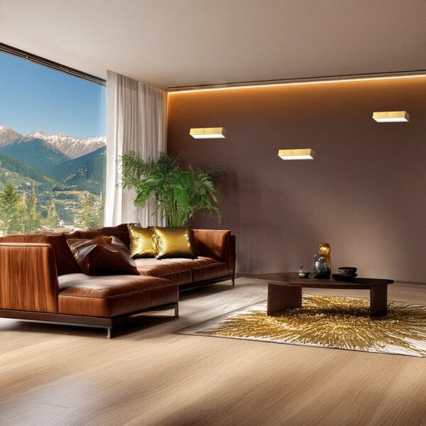 Applique classico top light bios 1213 30 led switch 1320lm alluminio illuminazione modulo integrato - Top Light