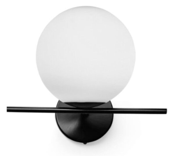 Applique moderna miloox jugen 1744 207 e27 led metallo vetro - Miloox