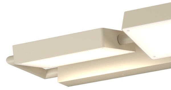 Applique plafoniera orientabile top light kubi 1212 4 sa led switch 4320lm illuminazione biemissione modulo integrato - Top Light