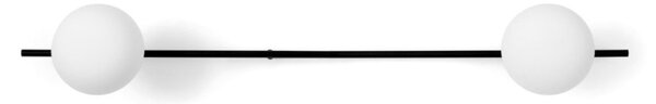 Applique moderna miloox mikado 1744.175 1744.218 g9 led metallo vetro - Miloox