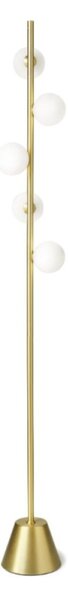 Piantana classica miloox pomi' 1744 270 g9 led dimmerabile metallo vetro - Miloox