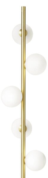 Piantana classica miloox pomi' 1744 270 g9 led dimmerabile metallo vetro - Miloox