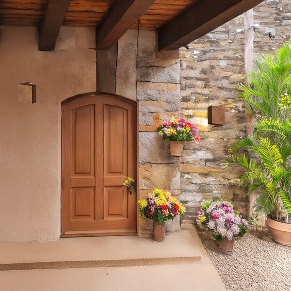 Applique toscot edge p230gx gx53 led 7w ip55 terracotta illuminazione rustica esterno - Toscot